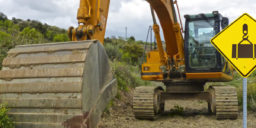 Medidas de seguridad en el entorno al emplear excavadoras y retroexcavadoras
